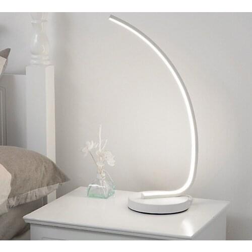 Bedroom Beside Lamp Home Decor Creative Home Decor Desk Lamp Lighting Spiral Wave Curve Design Bedroom Lighting Decor