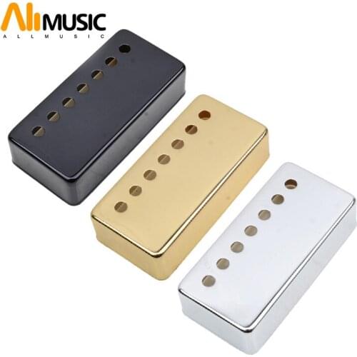 Brass 7 Hole 7 String Pickup Humbucker Cover 80*39mm Pole Spacing 58/62mm for LP Electric Guitar - a set of 2pcs