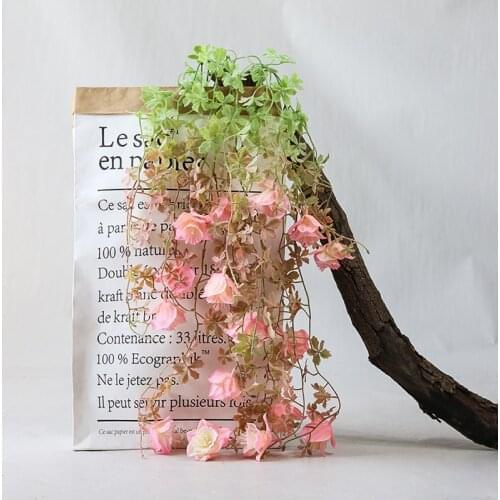 Simulation Flower Vine Hanging Frost Begonia Wall Hanging Forest Family Home Decoration Simulation Plant Hanging Indoor Ceiling