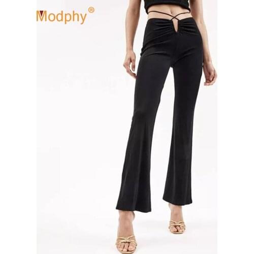 Modphy Women's Flared Trousers