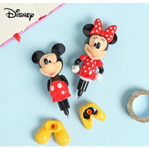 Disney Genuine Stationery Mickey Minnie Student Modeling Pen Creative Cartoon Cute 3D Ballpoint Pen
