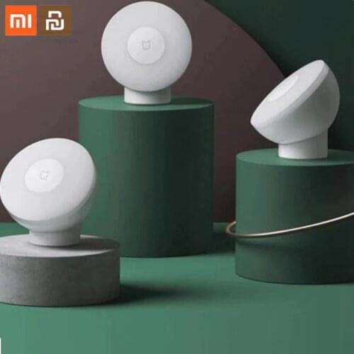 Original xiaomi mijia LED induction night light 2 adjustable brightness infrared smart body sensor with magnetic base