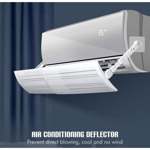 Air Conditioning Deflector Universal Retractable Adjustable Air Conditioner Windshield Wind Shield Panel Baffle for Home Summer