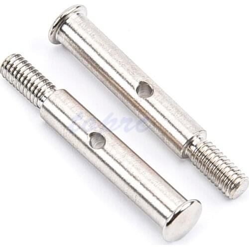 2PCS Hardened #45 Steel Front Axles for 1-10 1/10 1:10 RC Car Traxxas Slash 2WD upgraded parts