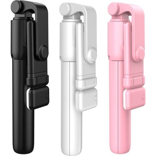 R1 Portable Mobile Phone Selfie Stick Tripod Bluetooth Shutter Monopod, With Fill Light Foldable Mobile Phone Holder