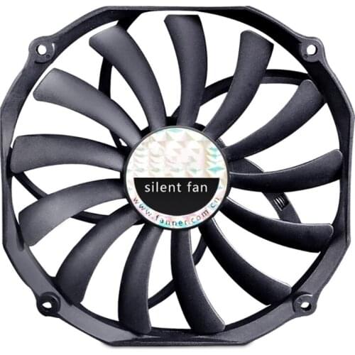 R58A Ultra Thin 140mm Efficient Cooling CPU Cooler Fan 300-1100RPM 12V 4Pin High Speeed Silent Radiator Chassis Cooling Fan