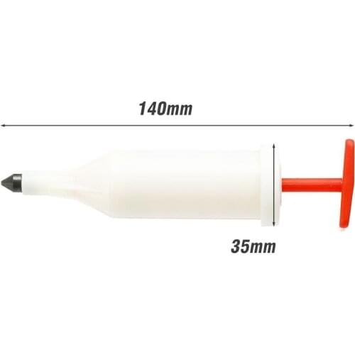 Extends Bar & Chain Life Refillable Power Tool Accessories 21ml Type oz Grease Plunger Refillable Chainsaw Gun 3/4 I4L0