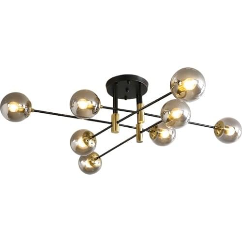Nordic Magic Bean LED Chandelier Molecular Light Ceiling Lamp Living Room Interior Decoration Lights