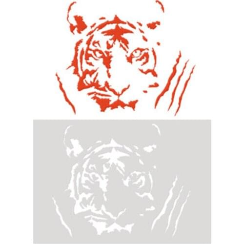 Tiger mold shield DIY cake scrapbook stencils hollow Embellishments printing lace ruler Valentines Day