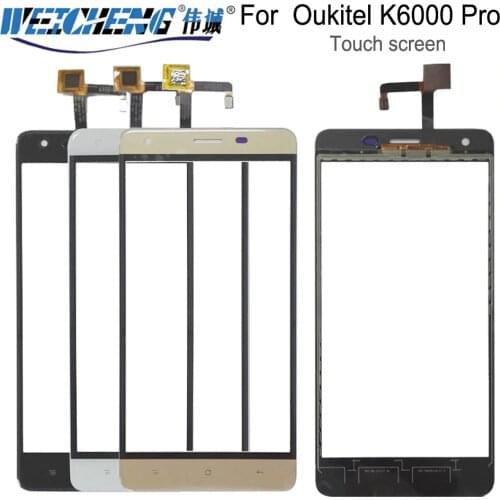 WEICHENG For Oukitel K6000 Pro Touch Screen Panel Perfect Repair Parts for K6000 Pro touch With Digitizer Sensor Replacement