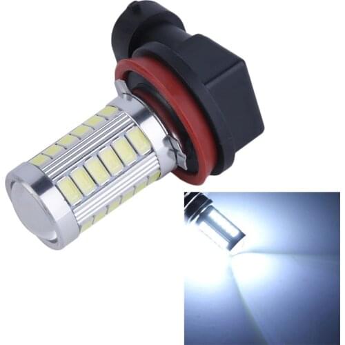 1pcs H11 5630 33LED 33 SMD 12V 30W 800LM 6500K High Brightness Car Fog Light Headlight Bulb White Automobile Bulb