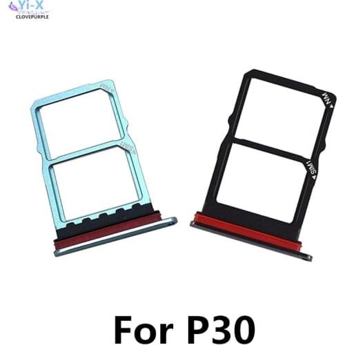 10pcs/lot SIM Card Tray For Huawei P30 Micro SD Card Holder Slot Adapter Parts