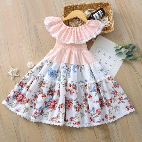 2020 Dress for Girl Dresses Floral Lace Design Princess Dress Kids Clothes Childrens clothes