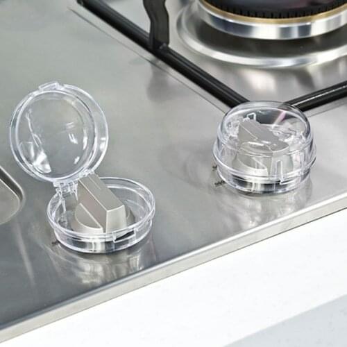 6Pcs/lot Clear Stove Knob Safety Covers Child Safety Guards Heat Resistant Child Proof Lock for Oven/Stove Top/Gas Range