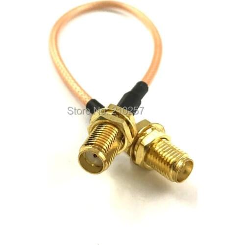 SMA Female JACK to Sma Female pigtail cable antenna cable adapter assembly 15cm cable
