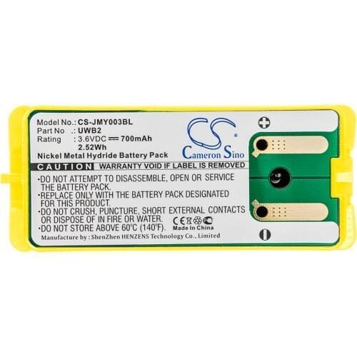 Cameron Sino 700mAh Battery UDB2 for JAY A003 HAS, Modular Industrial Radio Remote Control, Remote UDE
