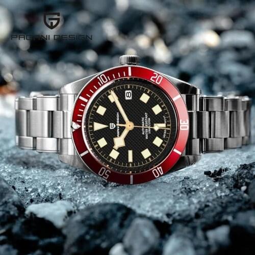 PAGANI DESIGN Mens Watches 2021 Top Brand Mechanical Automatic Watch Men Sport NH35 Waterproof Luminous Stainless Steel Clock