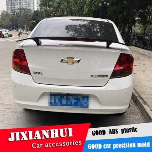 For Chevrolet SAIL Spoiler 2012-2018 SAIL Spoiler TF ABS plastic Material Car Rear Wing Color Rear Spoiler