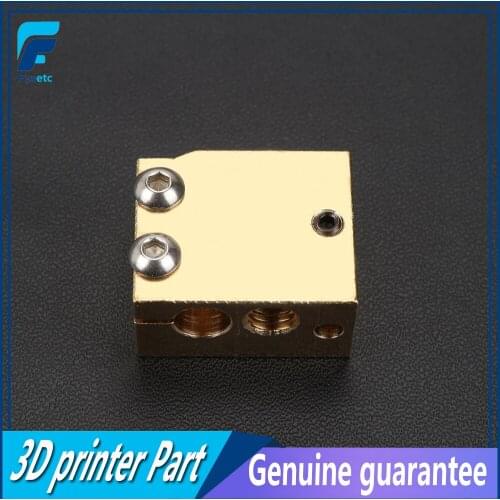 10pcs High Temperature H59 Copper Volcano Heater Block For E3D HOTEND Compatible PT100 Thermistor Cartridge Sensor V6 Hot