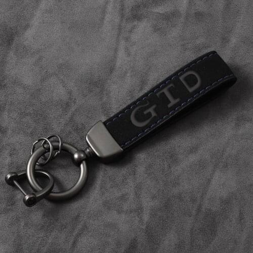 Fashion High Quality Leather Keychain 4S custom gift Key Rings with car logo for Golf GTD 7 MK7 MK2 MK3 MK4 MK6 MK5 GTI GTD Car