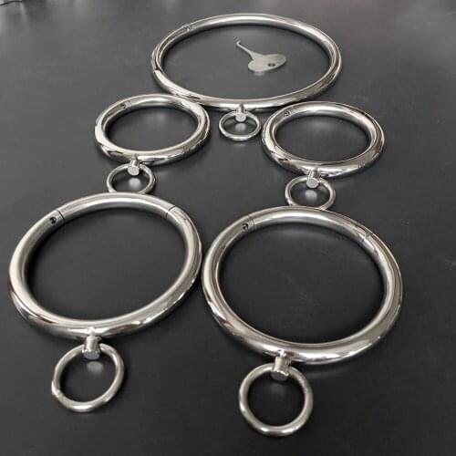 Black emperor brand handcuffs feet handcuffs collar stainless steel round new style adult toys