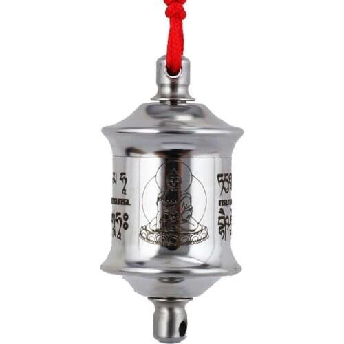 Seiko Silver Imported Bearing Six-character Truth Refers to the Necklace Hanging Decoration of Rotary Warp Wheel