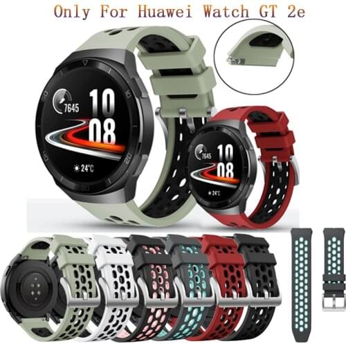 22mm Bracelet For Huawei Watch GT 2e 46mm Strap Sport Breathable Silicone Replacement Wrist Bands for Huawei GT2e armband Correa