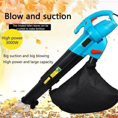 3000W Leaf Blowing Suction Machine Plug-in Handheld Vacuum Blower Household Garden Lawn Cleaning Tool High-power Blower CH