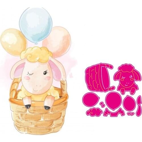 Sheep Cutting Dies Lovely Animals Doll Stencil for DIY Scrapbooking Craft Cards Decoration