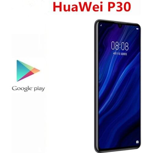 International Version HuaWei P30 ELE-L29 Mobile Phone 40.0MP+16.0MP+8.0MP+32.0MP Kirin 980 6.1" FHD 6GB RAM 128GB ROM NFC IP53