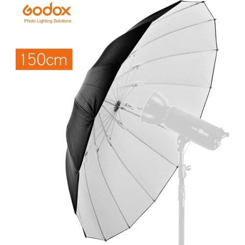 Godox Studio Photogrphy 60" / 150cm Black White Reflective Lighting Light Umbrella
