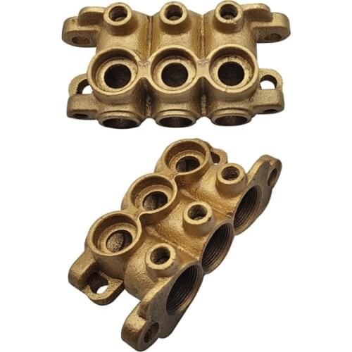 Triplex cylinder plunger pump block house Repair spare Parts 16mm 22mm 28mm 30mm for high pressure brass pump knapsack sprayer