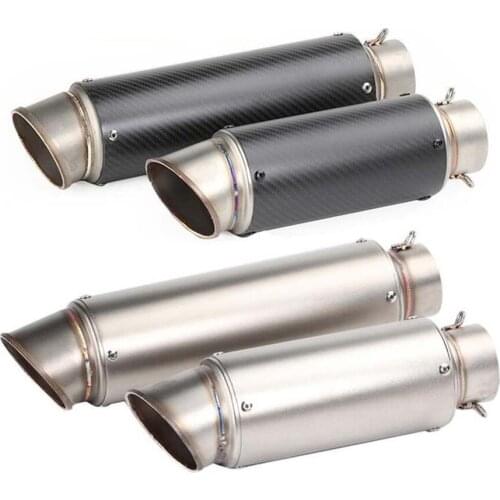 51mm 60mm Universal Motorcycle GP Escape Motorcross Scooter Exhaust Pipe Muffler For FZ6 Ninja CBR650F CB400 S1000R