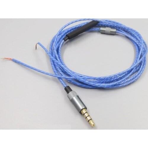 Universal with volume control button diy earphone wire 3colors
