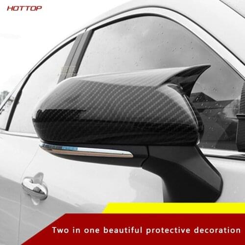 For Toyota Chr/Camry/Prius 2018 2019 Ox Horn Rearview Mirror Housing Rearview Mirror Cover Side Mirror Mirror Retrofitting
