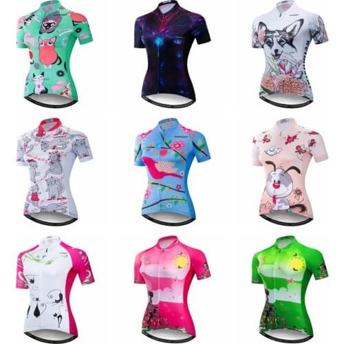 2019 Women Cycling Jersey Mtb Shirts Ropa Ciclismo Bike Team Bicycle Jersey Summer Short Sleeve Riding Cycling Clothing Top