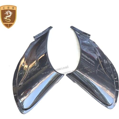 2Pcs Real Carbon Fiber Side Air Vents For Mclaren MP4 650s rear air inlet High Quality McLaren dry carbon fiber replacements