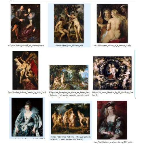 9pcs -GOOD quality-HOME TOP decorative art Flemish artist Peter Paul Rubens painting print art--wholesale print art