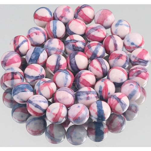 Natural Stone Dark Blue Red Striated Rain Jaspers Round Loose Beads for Jewelry Making DIY Woman Bracelet Necklace 4/6/8/10/12mm