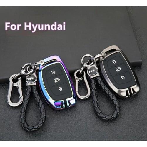Gift Car Key Case For Hyundai i10 i20 i30 HB20 IX25 IX35 IX45 TUCSON Avante Key Cover Holder Car Smart FOB Key Accessories