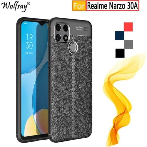 For Oppo Realme Narzo 30A Case Bumper Rubber Housings Silicone Case For Realme Narzo 30A Phone Cover For Realme Narzo 30 A Case