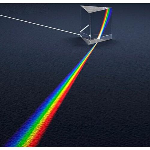 Kids Physics Stem Science Toys Glass Reflecting Triangular Color Prism Learning Educational Toys for Children Light Spectrum