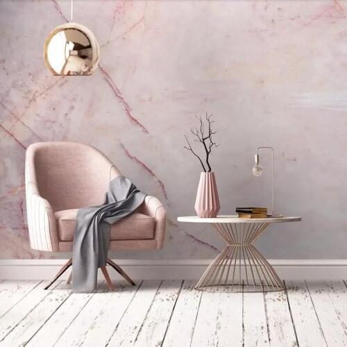 Custom mural wallpaper pink marble marble background wall decoration painting