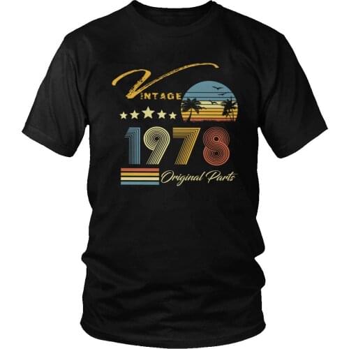 Classic Vintage Born In 1978 T Shirts for Men Short Sleeve 42nd 42 Years Old Birthday Gift Tee Tops O-neck Cotton T-Shirt Merch