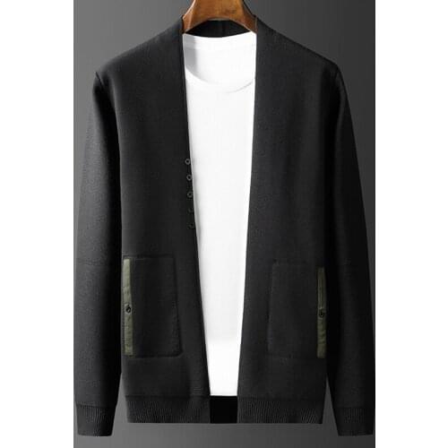 2021 classic Fashion Spring Autumn Men Sweater Coat Casual Youth Fashion Cardigan Computer Knitted Thick Plus Size MLXL2XL3XL4XL