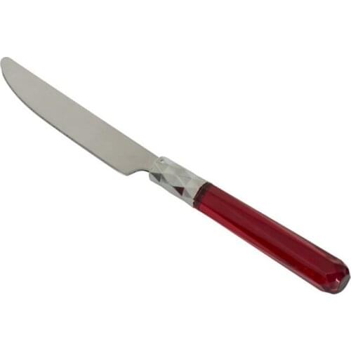 Red Color Platinum 6Lı Dessert Knife