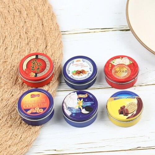 1/12 Scale Dollhouse Miniature Cookies Mini Chocolate Snacks Pretend Play Food for Doll House Kitchen Toy Accessories