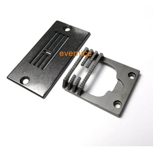 Needle Plate & Feed Dog Set For Juki Lz-2280 Zig-Zag Machine 225-48010+225-48119