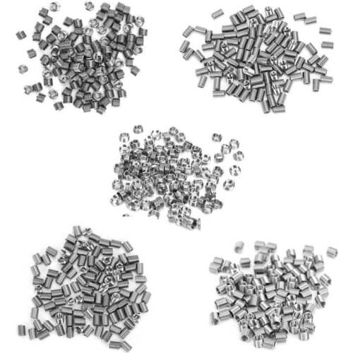 100Pcs Thread Inserts Male Female Reducing Nut Repair Tool Stainless Steel Fastener M4x0.7