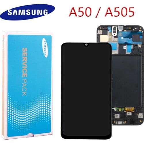Super AMOLED 6.4" LCD For Samsung galaxy A50 LCD 2019 A505F/DS A505F A505FD A505A LCD Display Touch Screen Digitizer Assembly